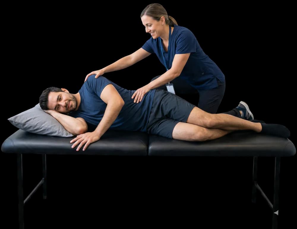 Physiotherapist providing care at Oakville Physiotherapy Centre