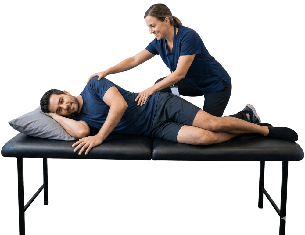 Physiotherapist providing care at Oakville Physiotherapy Centre